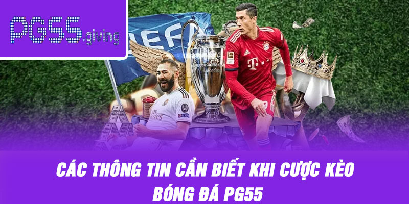 Các thông tin cần biết khi cược kèo bóng đá PG55