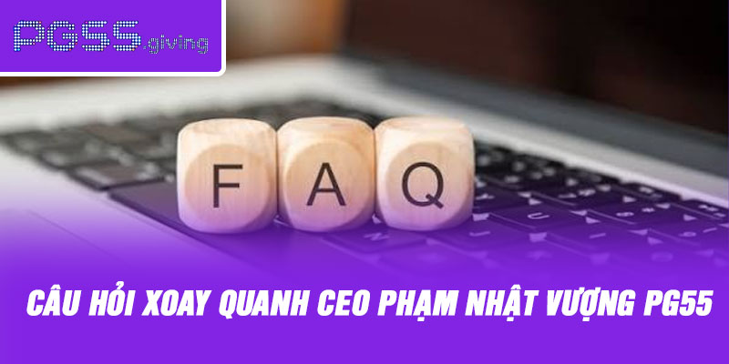 Câu hỏi xoay quanh CEO PHẠM NHẬT VƯỢNG PG55