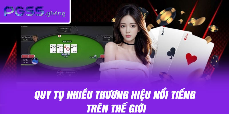 Quy tụ nhiều thương hiệu nổi tiếng trên thế giới